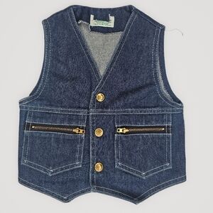 Vintage 80s Health Tex denim vest